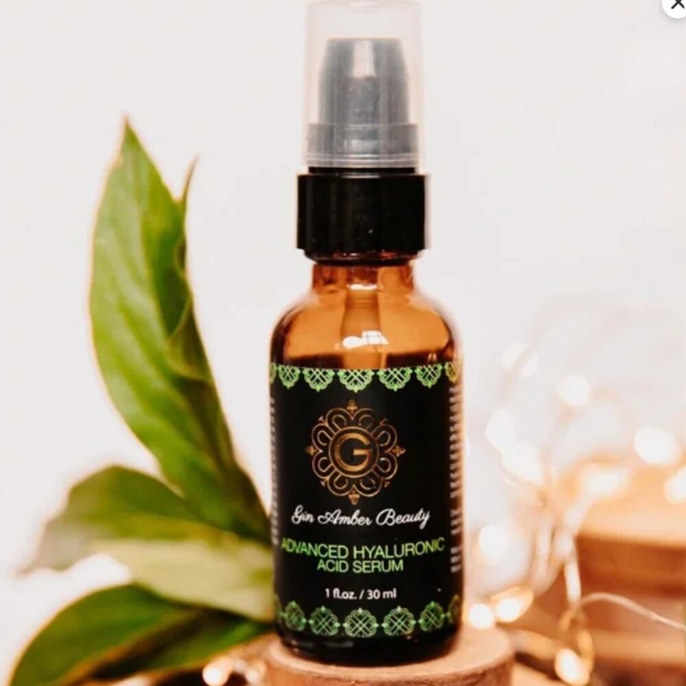 Organic Gin Amber Beauty brand -- Advanced Hylauronic Acid Serum